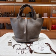 【大象灰實搭、銀扣低調有型】Hermès Picotin 18 手提包｜大象灰銀扣｜U刻 2022年份