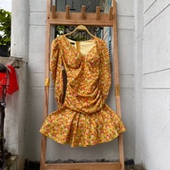 New floral dress, waist 56 to 65cm, length 85cm, code 294