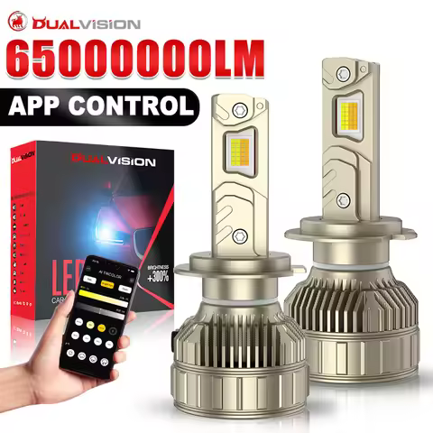 H7 LED Headlight AI Mobile APP Control 6500W 3000K-6500K Smart LED Chip High Power for H4 H11 H1 900