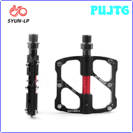 บันไดจักรยานอลูมิเนียมอัลลอย PUJTG 3 Lager Nicht-Slip Mountainbike พิเศษ Licht อะลูมิเนียม Rennrad DH Fahrrad Fatbike Teile GSAER