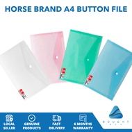 Horse Brand H112 A4 File Folder - Transparent Document Organizer for School Supplies