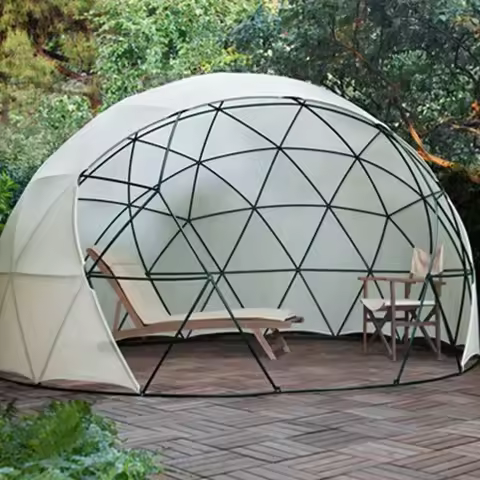 Glamping Resort Tent Dome Greenhouse PC Transparent Camping Geodesic Dome Tents Camping Tent Outdoor