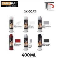 [100% ORIGINAL] SAMURAI 2K EPOXY TOPCOAT SPRAY PAINT - 400ML *2K01 / 2K01A / 2K04 / 2K05 / 2K06 / 2K