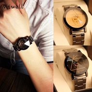 Miwell Korean Version of Turntable Gear Men Women's Watches Couple Alloy Steel Band Male Watch Female Jam Tangan WH0100-55