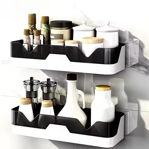 Bathroom Shelf Rack Plastic Storage Organizer Shower Shelf Unit Over the Sink Rack Toilet Shelf Dish