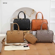 Aigner Leather Embossed Speedy Bag 9972