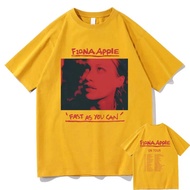 2025Fiona Apple nhanh nhất có thể trên chuyến tham quan In áo phông Mùa hè Thời trang Rock Phong các