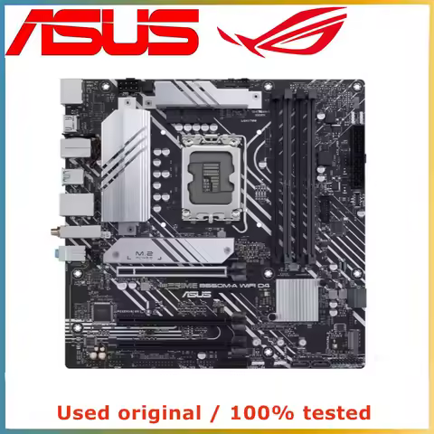 For ASUS PRIME B660M-A WIFI D4 LGA 1700 4×DDR4 128GB PCI-E 4.0 Intel B660