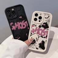 Ghost Little Black Ghost Compatible For OPPO A38 A18 A98 A38 A53 A12 A76 A58 A55 reno11 reno10 reno8 reno7 reno6 reno5 reno4 Phone Case Silicon Anti-Fall Cover