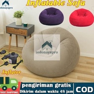Beanbag Oval Bean Bag Kursi Santai Kursi Sofa Tiup Malas Kursi Kursi Panjang PVC Menebal Tatami Bean