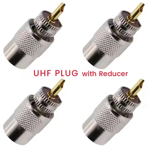 PL259 Solder Connector UHF Male Plug for RG58 RG59 RG6U Cable Coaxial