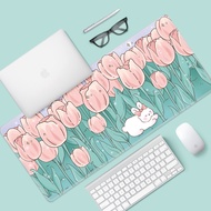 Original Flower Mouse Pad Oversized Cute Cartoon ins Laptop Keyboard Pad Desk Study Desk Pad Female 
