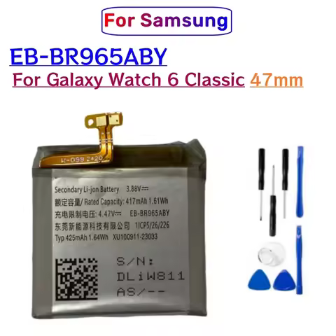 New Hight Quality Battery EB-BR965ABY For Samsung Galaxy Watch 6 Classic 47MM SM-R965 R965 Batteria 