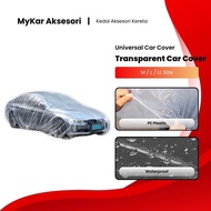 Transparent PE PLASTIC Car Body Cover - Size Available M for Saloon Car /L - SUV/MPV Cars -Aruz,X70,
