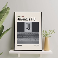 European Football Club Frame Poster Size 10R-16R - Juventus Frameblock