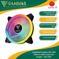 GAMDIAS Aeolus M2-1201 120mm RGB Case Fan Single - M2-1201