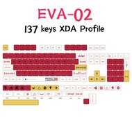 EVA-02 Keycap XDA Profile 137 Keys PBT Dye Sub Keycaps Cute Miaomiao Theme For Cherry GMMK Pro Gamin