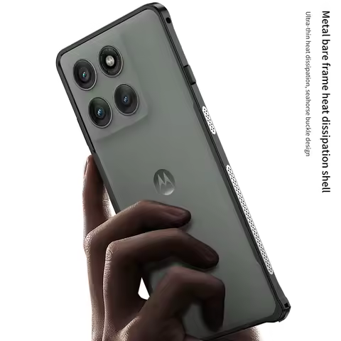 Cooling Case For Motorola Edge 60 Pro 60s Aluminium Alloy Metal Border Medium Frame Phone Back Cover
