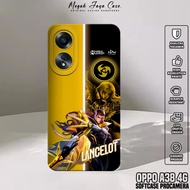 Softcase Hp Oppo A38 4G - Casing Oppo A38 4G Motif Hero MobilLegend - Case Hp Oppo A38 4G - Silicone