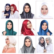 TUDUNG smooth cotton head cloth 25 jenis Bawal Satin Silk Plain Wear Bidang 43 women fashion tudung 