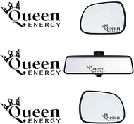 TAROTKIN 3 X Queen Energy Rear View Mirror Sticker, Car Stickers for Windows, Vanity Mirror Stickers, Car Accessories Gifts, Car Decals for Women,Mirror Decals for Bathroom, Self Affirmations Decal