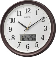 Rhythm Rhythm Radio Analog Wall Clock Brown 8FYA02SR06