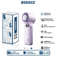 BOSOKO Handheld Cooling High-speed Fan F5pro 8000mAh 135°Foldable Angle strong Turbo Digital Display