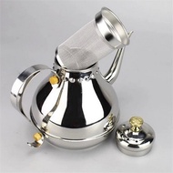 Thickened 304 Stainless Steel Long Mouth Coffee Pot Slim Mouth Pot Palace Pot Household Hand-washing Pot Hotel Retro Tea Kettle FIO6