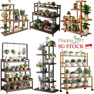 Plant Rack Plant Stand Wooden Plant Self Flower Rack For Indoor Outdoor Multiple Plants