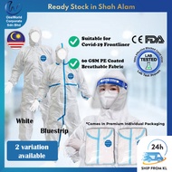 FrontLiner PPE Suit Medical Coverall Jumpsuit Waterproof VirusProof (60gsm)