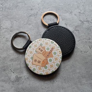 【桐鹿】海棠臺灣 皮革鑰匙圈/吊飾_平安天燈