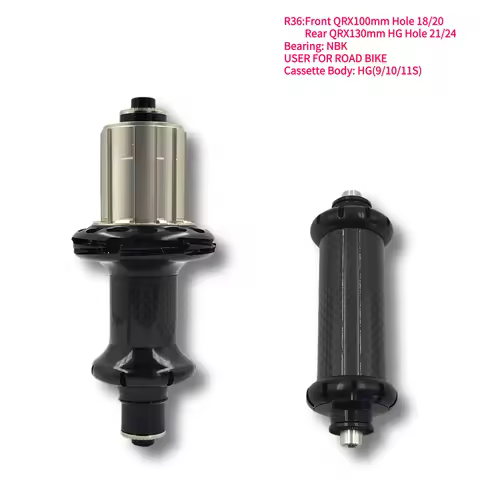Road bike hub Bicycle accessories parts freehub cube Ultra Light R36 V Brake QRx100mm QRX130mm 18 20