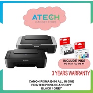Canon PIXMA E410 All in One Inkjet Printer Print / Scan / Copy (Inks included)