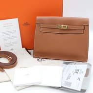 拍拍圈官方✈️Hermès 愛馬仕 經典 Kelly Danse 金棕 斜背包
