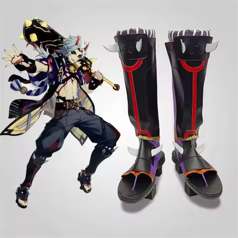 Genshin Impact Arataki Itto Cosplay Shoes Boots Game Anime Halloween Christmas RainbowCos0 W2408