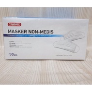 Masker Karet 3 Ply / Masker Non-Medis / Masker Earloop 3 ply - ONEMED