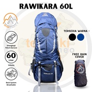 -Seven Summits RAWIKARA 60L Carrier Bag Free Rain Cover 60L Travel Backpack Carrier 60 Liter Hiking 