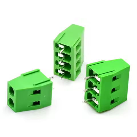 100pcs KF128 5.08mm PCB Mini Screw Terminal Blocks Connector for Wires KF128-2.54 2P 3P 4P Terminal