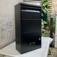 Outdoor Parcel Drop Box Front Drop Front Door Anti-Theft Mailbox Letterbox Keyless Pull Disc Code Lo