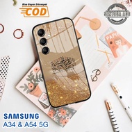 Softcase Glass Kaca SAMSUNG A34 & A54 (5G) - Casing hp SAMSUNG A34 & A54 (5G) [ S20 ].