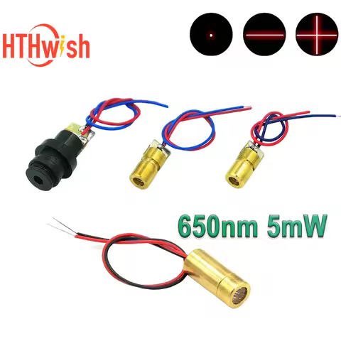 1/5pcs 650nm 5mW Adjustable Mini Laser Pointer Diode RED Dot Laser Diod Circuit 3V 4.5V 5V Module Po