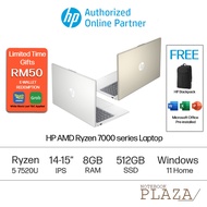 HP Laptop 14" OR 15.6" FHD Laptop 14-EM0043AU/14-EM0044AU / 15-FC0045AU/ 15-FC0046AU(AMD Ryzen 5 7520U, 8GB, 512GB SSD, Radeon, Windows 11, Office)