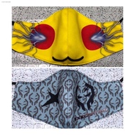 luggageaccessories mask■Customized Washable  &amp; Reusable Facemask - AXIE INFINITY, Pikachu, EXECRATIO