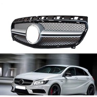 FRONT BUMPER GRILL MERCEDES BENZ W176 A CLASS 13-15Y (ALL BLACK) AMG MODEL