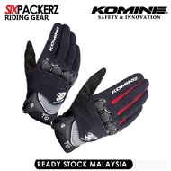 Ready stock Komine GK-162 Motorcycle Motor Riding Touch Screen 3D Protect Mesh Glove GK 162 163
