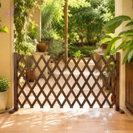 [freneci] Expandable Garden Fence Lattice Panel Freestanding Multipurpose Retractable Wooden Fence D
