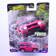 MERAH Hot Wheels Premium Terra Trek Mitsubishi Pajero Evolution Red