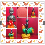 (SG555) Ai Kai riding chicken bucha 17cmx 14cm 爱凯泰国佛牌 Thai Amulet Wat Chedi +