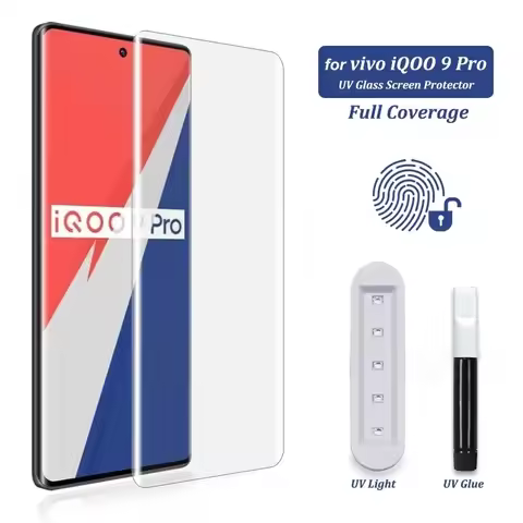UV Tempered Glass For ViVO X50 X60 X70 X80 X90 X100 Pro Full Screen Protector Protective Glass Cover