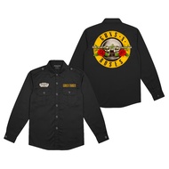 KEMEJA Men's Workshirt Guns n Roses Pdh Long Sleeve American Drill Material Dragon Clothing